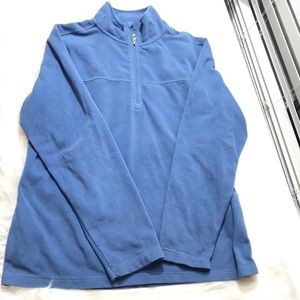 Alpine Design Fleece Pullover 1/4 Zip Blue Size L